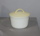 Pyrex White Opal Milk Glass Sugar Bowl w/ Lid, Microwave Safe, Vintage/Retro — photo 1
