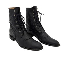 Vintage Acme Circle-A Women's Lace-Up Kiltie Boots Size 9M Made in USA