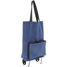 Collapsible Shopping Cart with Wheels Foldable Trolley Bag for Grocery Large ...