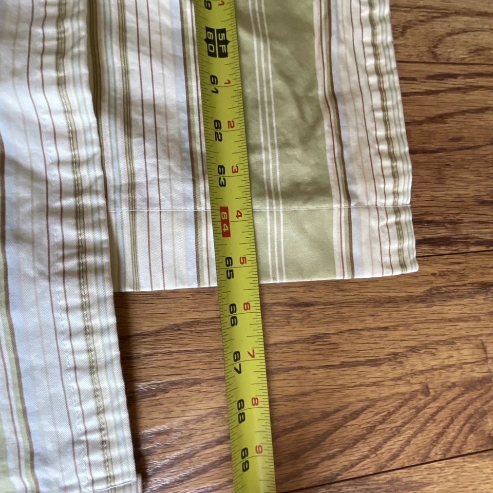 Cortinas WAVERLY 2 Paneles Forrados Rayas "Down The Lane" 65 x 52 Granja Campo Foto 3 de 4