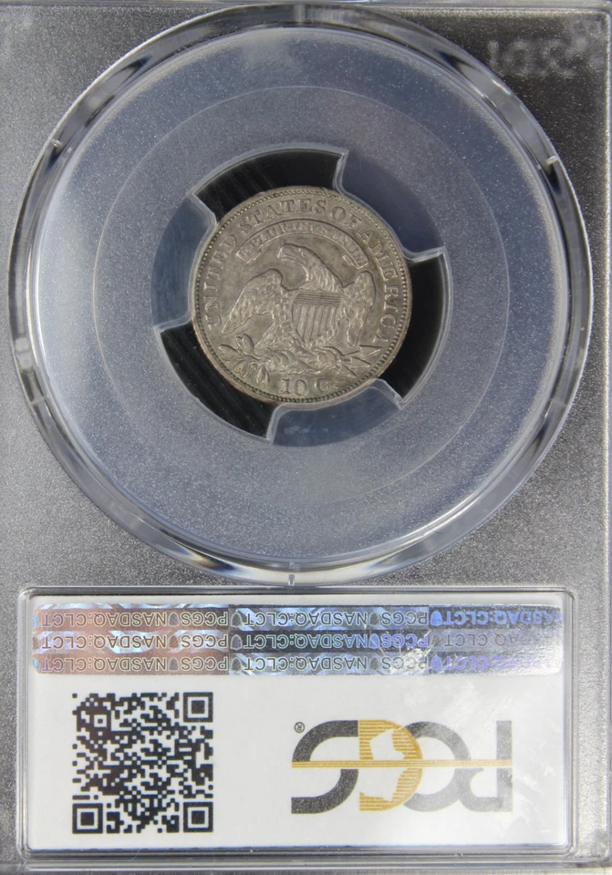 1829 XF45 Capped Bust Half Dime,Medium 10C , PCGS 32400064 - Image 4 of 4