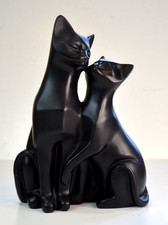 2 Black Cats cuddled up Orament