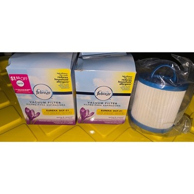 Eureka DCF-21 lot of 2 Febreeze Filters Spring and Renewal