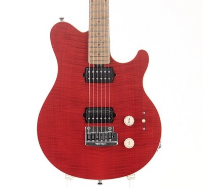 MUSIC MAN Axis Super Sport HH Tremolo Translucent Red MOD Used
