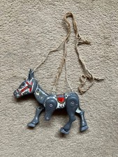 LESNEY MUFFIN THE MULE Metal Jointed MARIONETTE String Puppet For Restoration