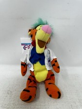 Vintage Disney Store MAD SCIENTIST TIGGER 9" Bean Bag Plush Stuffed Animal NWT