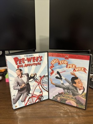 Pee-Wes s Big Adventure & Big Top Pee-Wee 2-Movie DVD Bundle Lot - Region 1