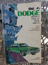 Chilton 6286 Dodge 1968 - 1975 Repair Manual Polara Royal Monaco Brougham