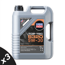 Liqui Moly Top Tec 6320 5W-30 Fully Synthetic ACEA C3 FPW9.55535/03 3x5L