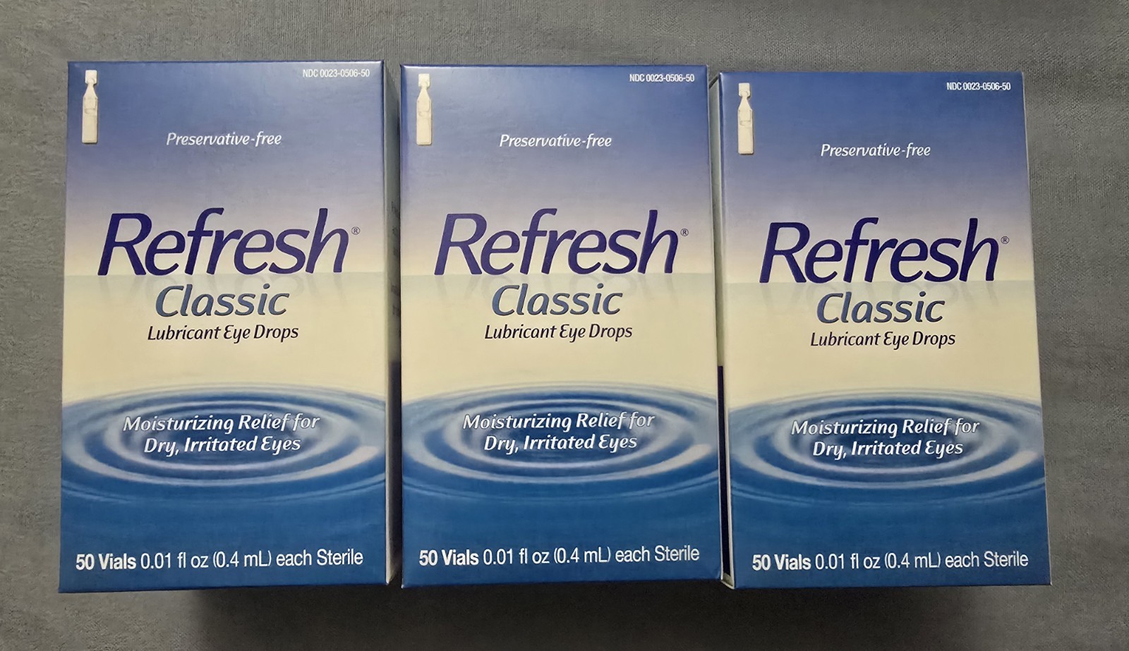 Price Reduced! 6 Boxes Of Refresh Classic Preservative free 