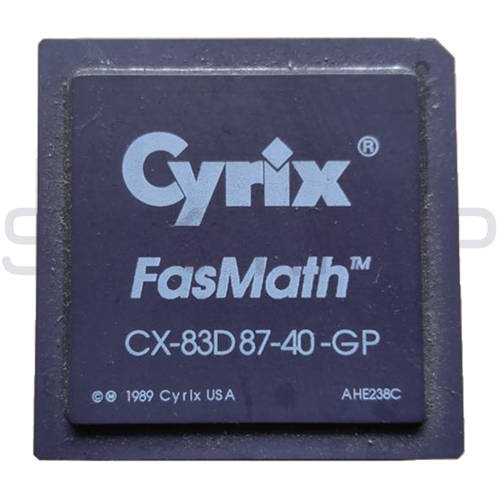 New In Box CYRIX CX‑83D87‑40‑GP FASMATH FPU Coprocessor