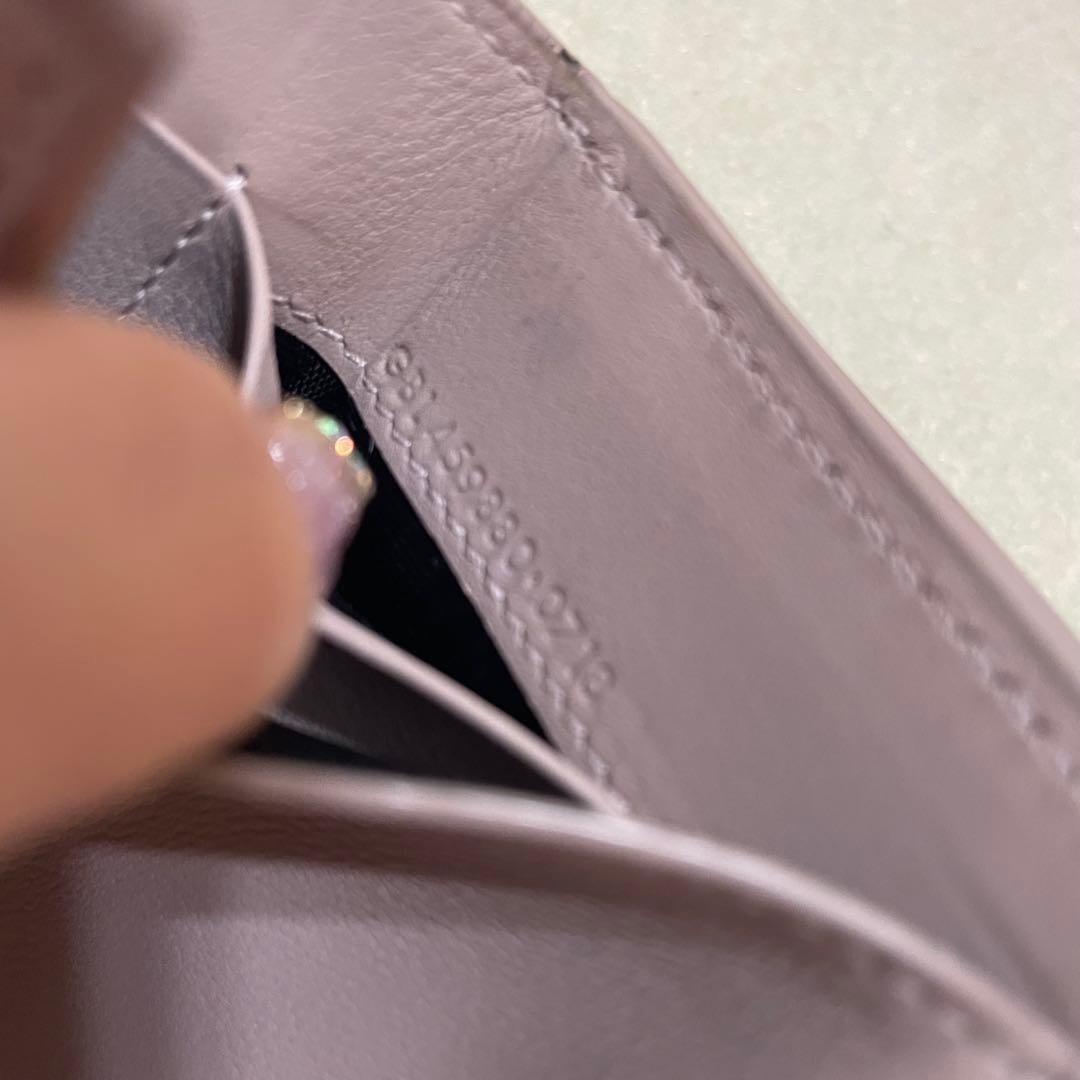 Saint Laurent Beige Leather Tri-Fold Wallet, Minimal Signs, Card Pockets Japan thumbnail 5