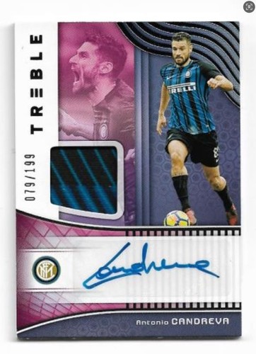 2018-19 Panini Treble Soccer Jersey Auto Card : Antonio Candreva #079/199 - Picture 1 of 2