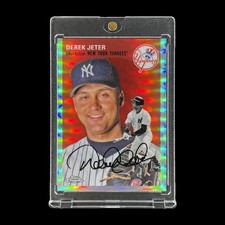 DEREK JETER SILVER THROWBACK REFRACTOR CARD 2023 Topps Chrome 1954 - Yankees