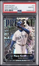 2000 PACIFIC PAST & PRESENT #17 KEN GRIFFEY JR. PSA 10