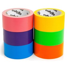 Rainbow Colored Duct Tape Pack, 6 Colors 15 Yards x 2 Inch