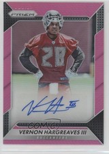 2016 Panini Prizm Rookie Auto Pink Prizm Vernon Hargreaves III #RA-VH3 Auto 4k8