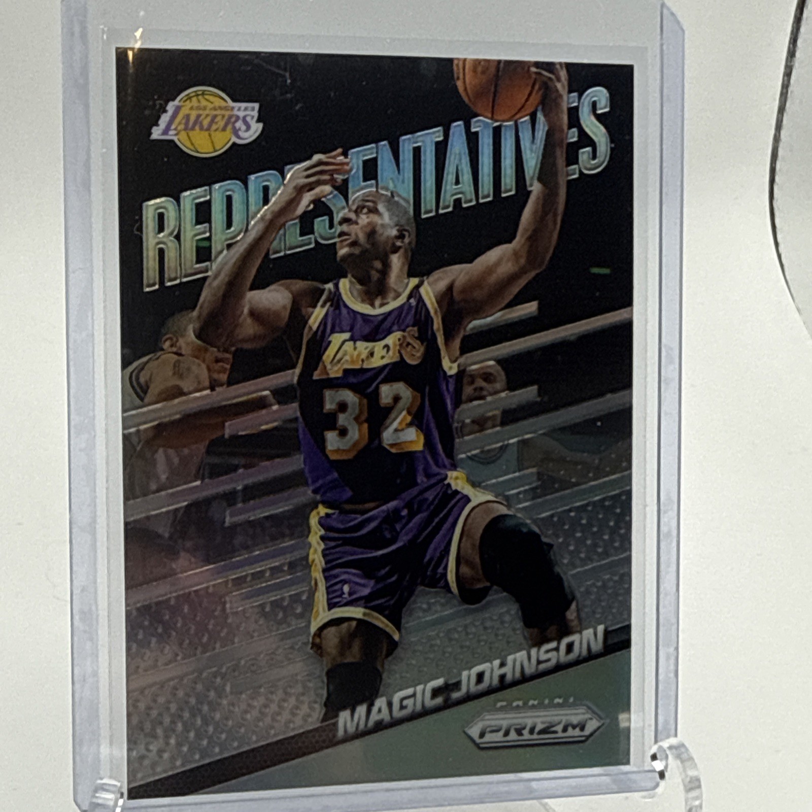 2014-15 Panini Prizm Representatives Prizm #16, MAGIC JOHNSON, Lakers, HOF
