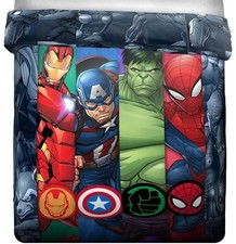 Franco Marvel Avengers Reversible Infinity War Twin Bed Comforter 86"L x 64"W