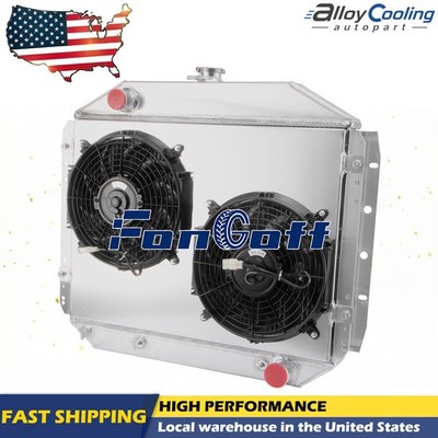 3Row Radiator Shroud Fan For 1966-1979 Ford F100 F150 F250 F350 Bronco Truck