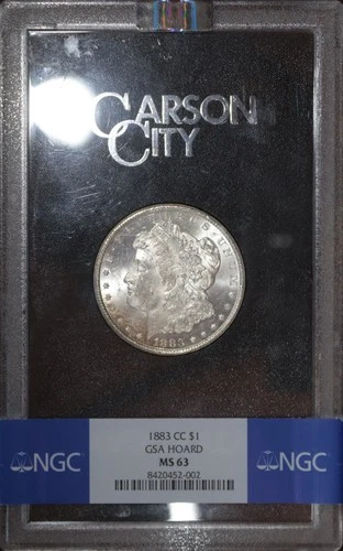 1883 CC Morgan Dollar $1 - GSA Holder - NGC MS63, Missing Box & Papers SKU#604