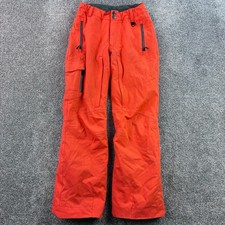 Boulder Gear Snow Pants Mens XS Orange Ski Snowboard Insulated Waterproof Cargo