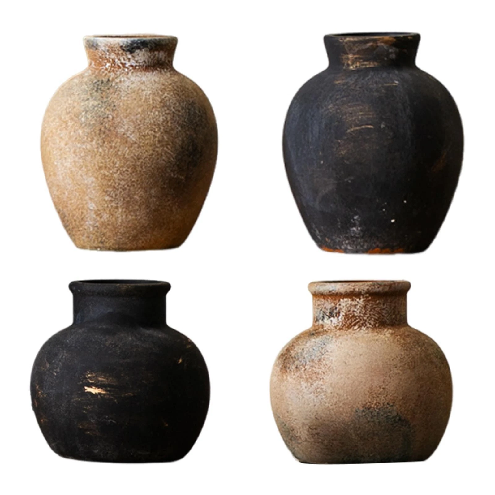 Rustic Ceramic Vase Flower Holder Gift Plant Pot Bud Vase Office Farmhouse