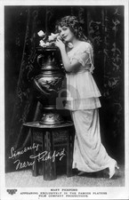 Silent Film Star Mary Pickford Famous Players Film Company RPPC Postcard COPY