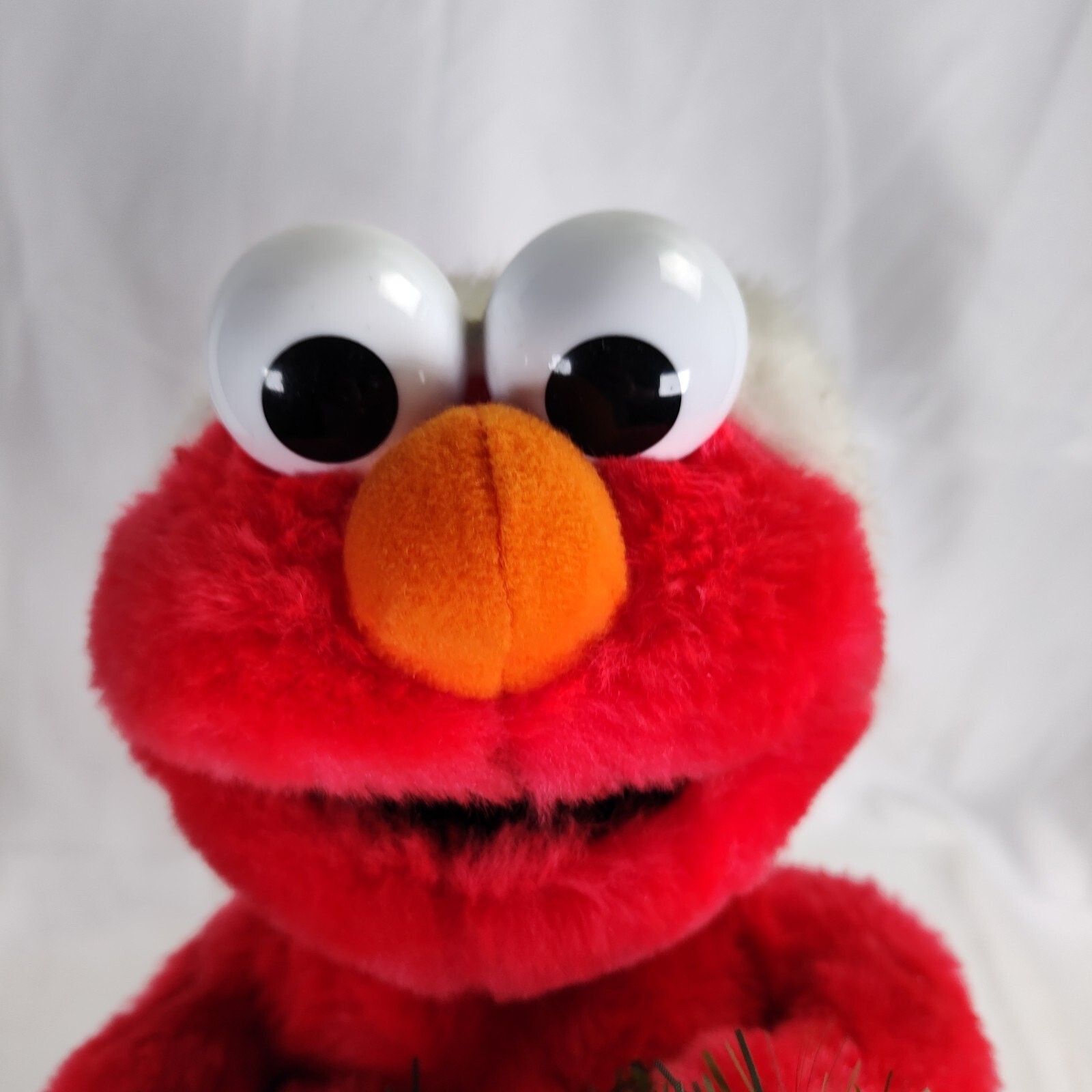 Vintage Telco Elmo Christmas Motionette 16in 1998 Santa Hat Moving Sesame Street