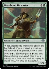 Foil - Beastbond Outcaster - 154 - Outlaws of Thunder Junction - NM