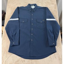 Workrite Uniform Flame Resistant Leadership Men's Size 52R Navy Blue NEW