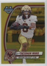 2024 Bowman U Chrome Yellow Refractor 26/75 Treshaun Ward #176 0a6