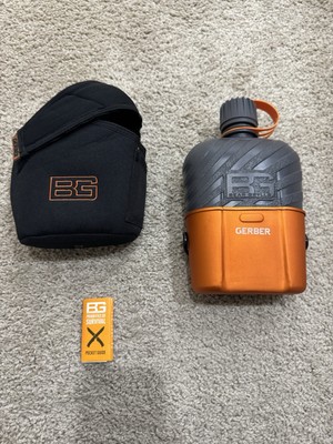 Gerber bear grylls canteen .Milltary style  with Cooking Cup BPA free AUTHENTIC 