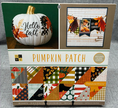 DCWV 12x12 PUMPKIN PATCH Premium Stack Cardstock Scrapbooking 36 Sheets New