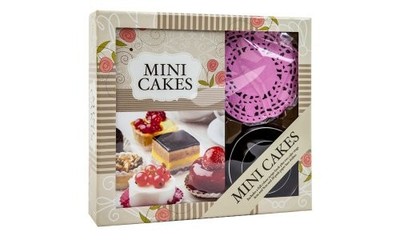 Make Your Own Mini Cakes Cooking Gift Set Includes Recipe Book, Doilies And Cake