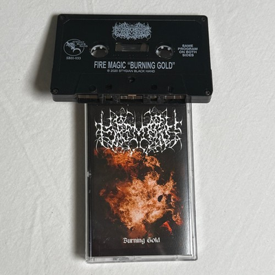 #ad #ad Fire Magic Burning Gold Cassette 2020 Stygian Black Hand $8.00
