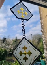 Vintage piece of glass, Made Into Sun Catcher 