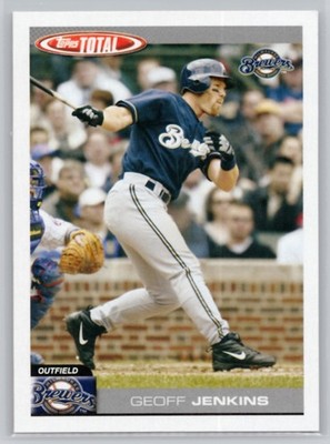 2004 TOPPS TOTAL #TTC16 GEOFF JENKINS TEAM CHECKLISTS MILWAUKEE BREWERS