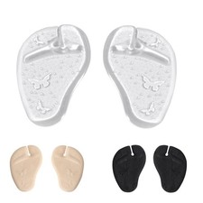 Forefoot Pads Gel Sandal Inserts Washable Clear Anti-Slip Thong Sandal