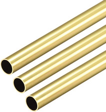 Brass round Tube, 300Mm Length 7Mm OD 0.5Mm Wall Thickness, Seamless Straight Pi