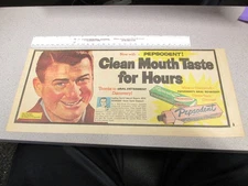 newspaper ad premium 1950s Arthur Godfrey CBS TV radio Pepsodent tooth paste