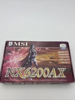 GRAFIKKARTE MSI NVIDIA GEFORCE 6200 256MB NX6200AX-TD256 In OVP