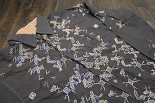 Robert Graham Shirt Mens Large Black Geometri...