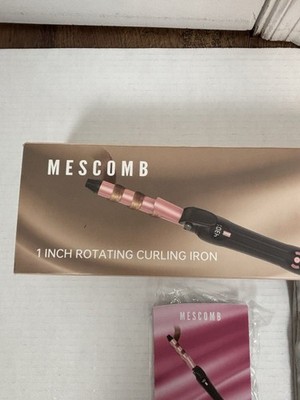 MESCOMB 1-inch Digital Display Automatic Rotating Curling Iron