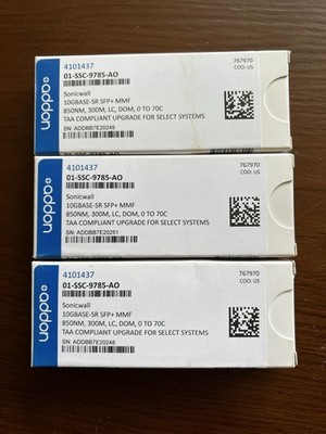 addon 01-SSC-9785-AO SONICWALL 01-SSC-9785 COMPATIBLE TAA COMPLIANT 10GBA  Qty-1
