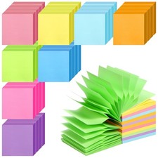 32 Pads Pop Up Sticky Notes 3x3 Refills Accordion 32 Pads, Bright Colors