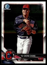 2018 Bowman Chrome Prospects Yu-Cheng Chang Cleveland Indians #BCP128