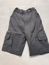 Boys, Gray Cargo Shorts 16 Regular Fit Pockets