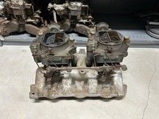 1955 Chrysler C300 2317 Carter Wcfb Dual Quad 2x4 Intake Manifold Early Hemi 331 1955 Chrysler C300 2317 Carter Wcfb Dual Quad 2x4 Intake Manifold Early Hemi 331