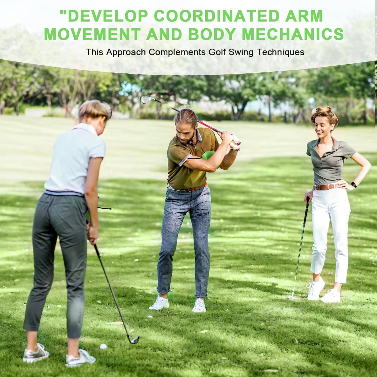 The Connector Golf Training Aid, Golf Swing Trainer for Posture Correction Pract